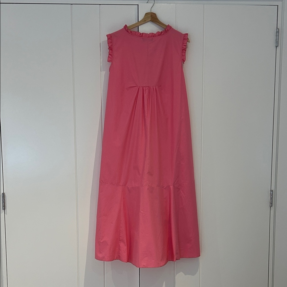 Pink Sleeveless Ruffle Dress - Picture 7 of 11